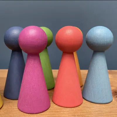 Rainbow Wooden Figures - Pk7 | The Dyslexia Shop