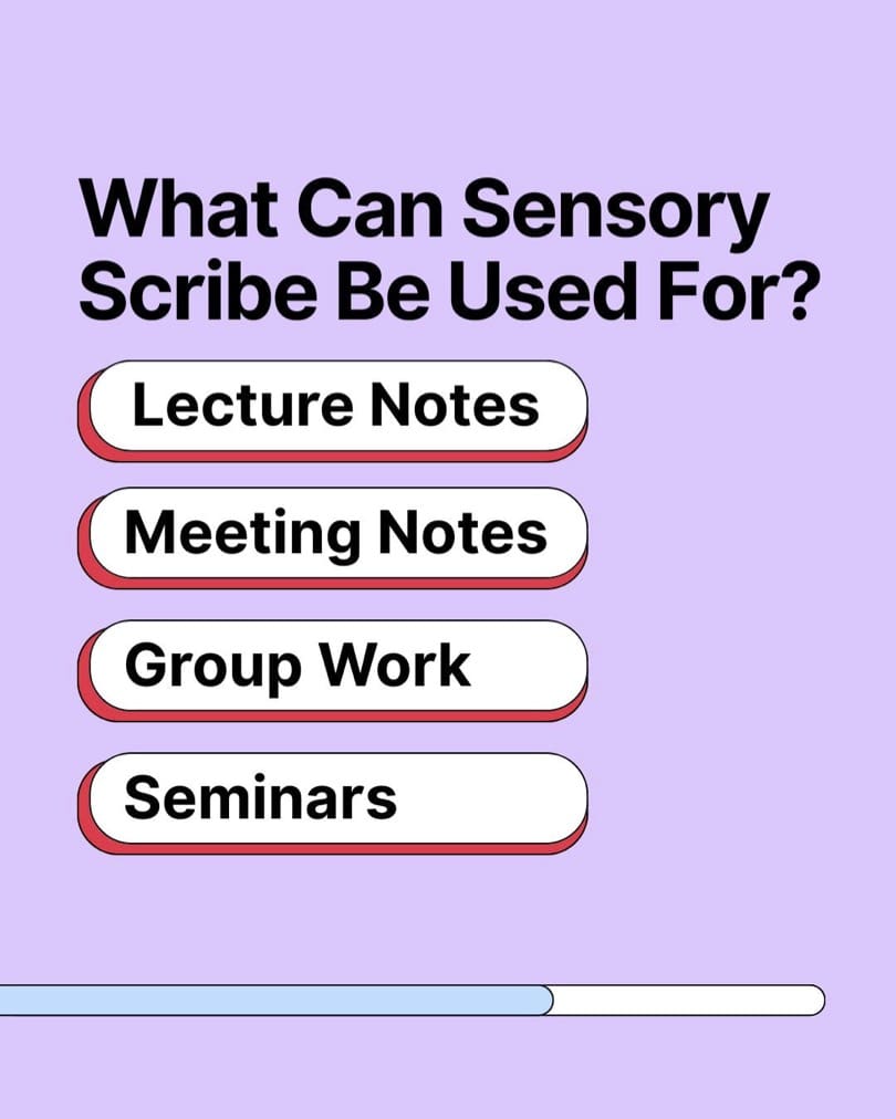 Sensory Scribe saved files