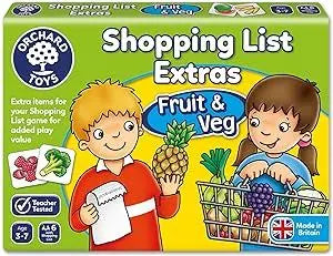 Shopping List Extras - Fruit & Veg | The Dyslexia Shop