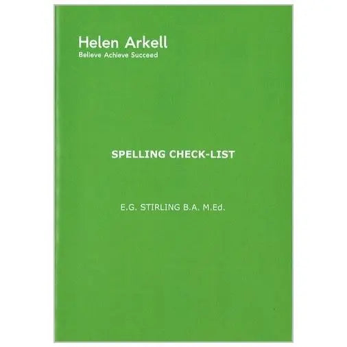 Spelling Checklist – Essential Mini Dictionary for Dyslexic Learners | The Dyslexia Shop