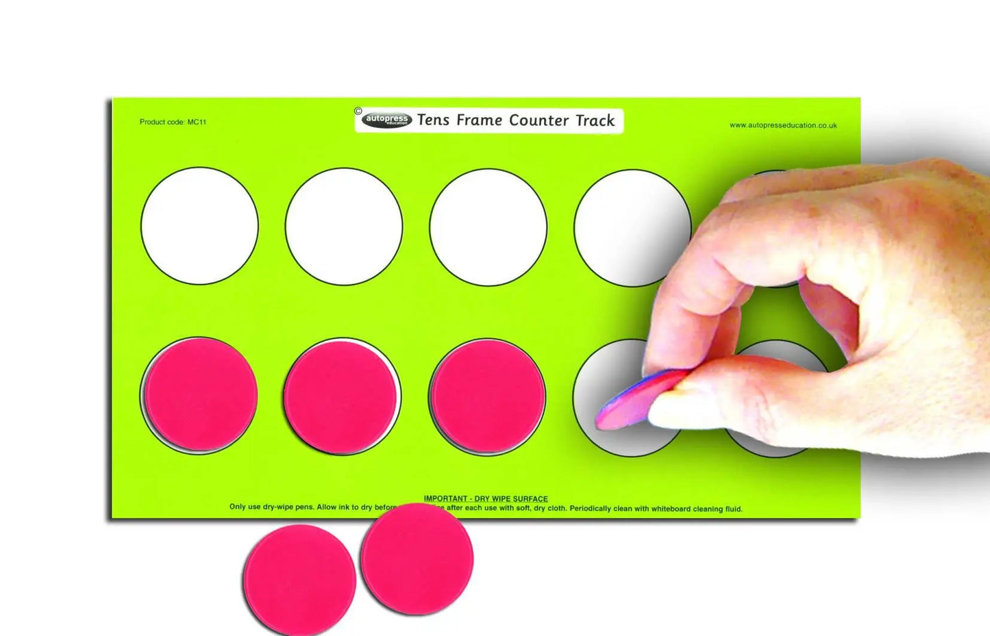 Tens Frame Counter Track | The Dyslexia Shop