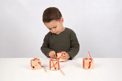 TickiT Wooden Lacing Shapes | The Dyslexia Shop