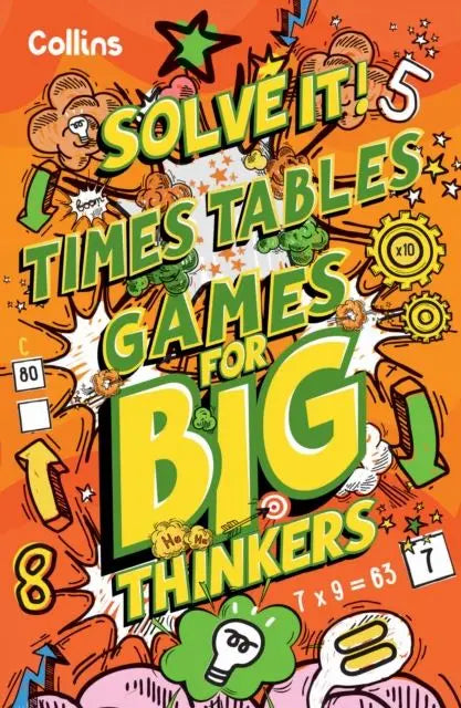 Times Table Games for Big Thinkers : More Than 120 Fun Puzzles for Kids Aged 8 and Above | The Dyslexia Shop