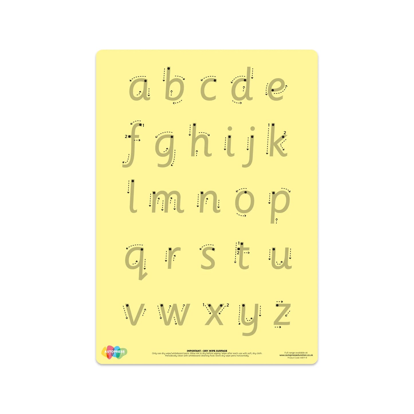 Tinted Letter Formation Mat – Support Visual Learning & Handwriting Skills | The Dyslexia Shop