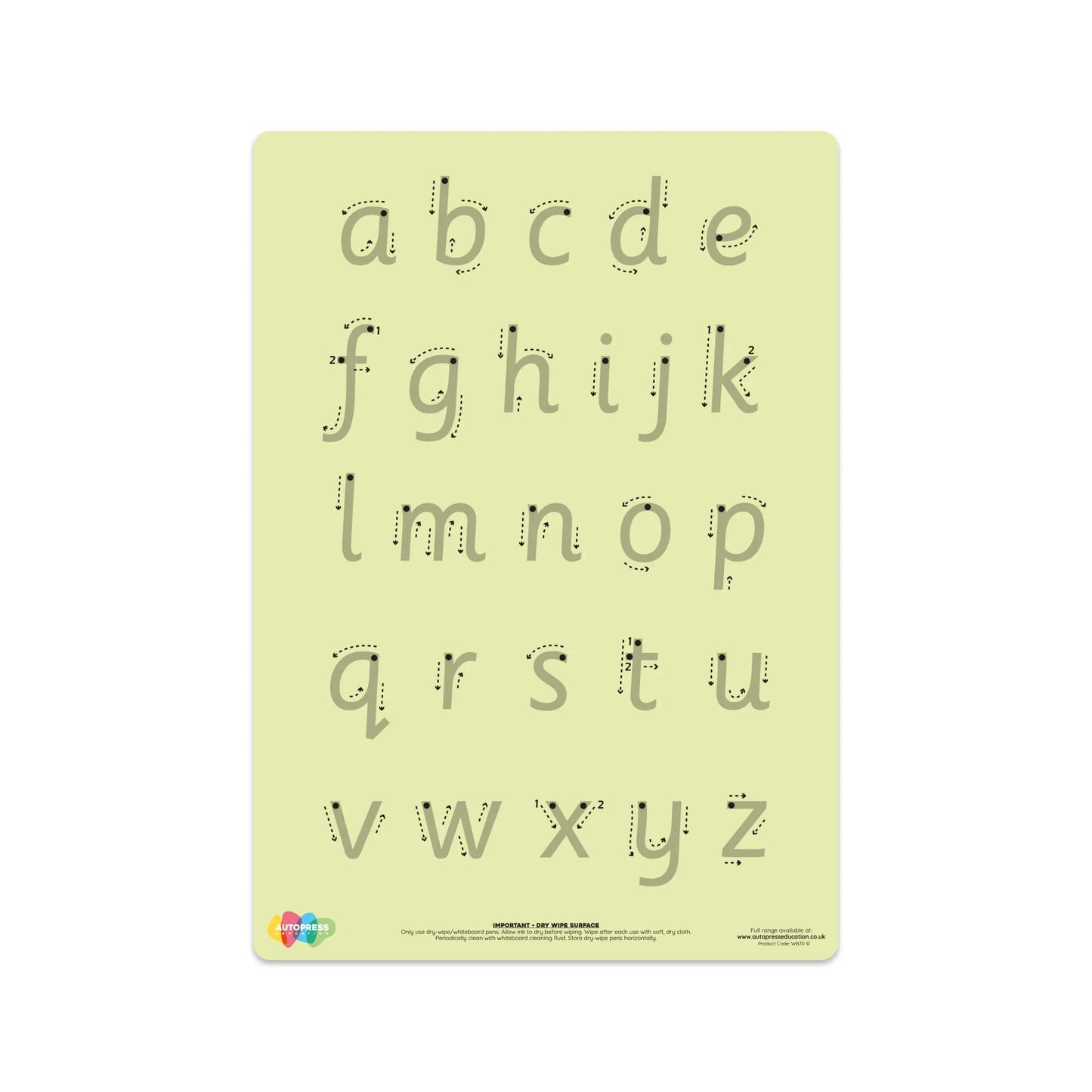 Tinted Letter Formation Mat – Support Visual Learning & Handwriting Skills | The Dyslexia Shop