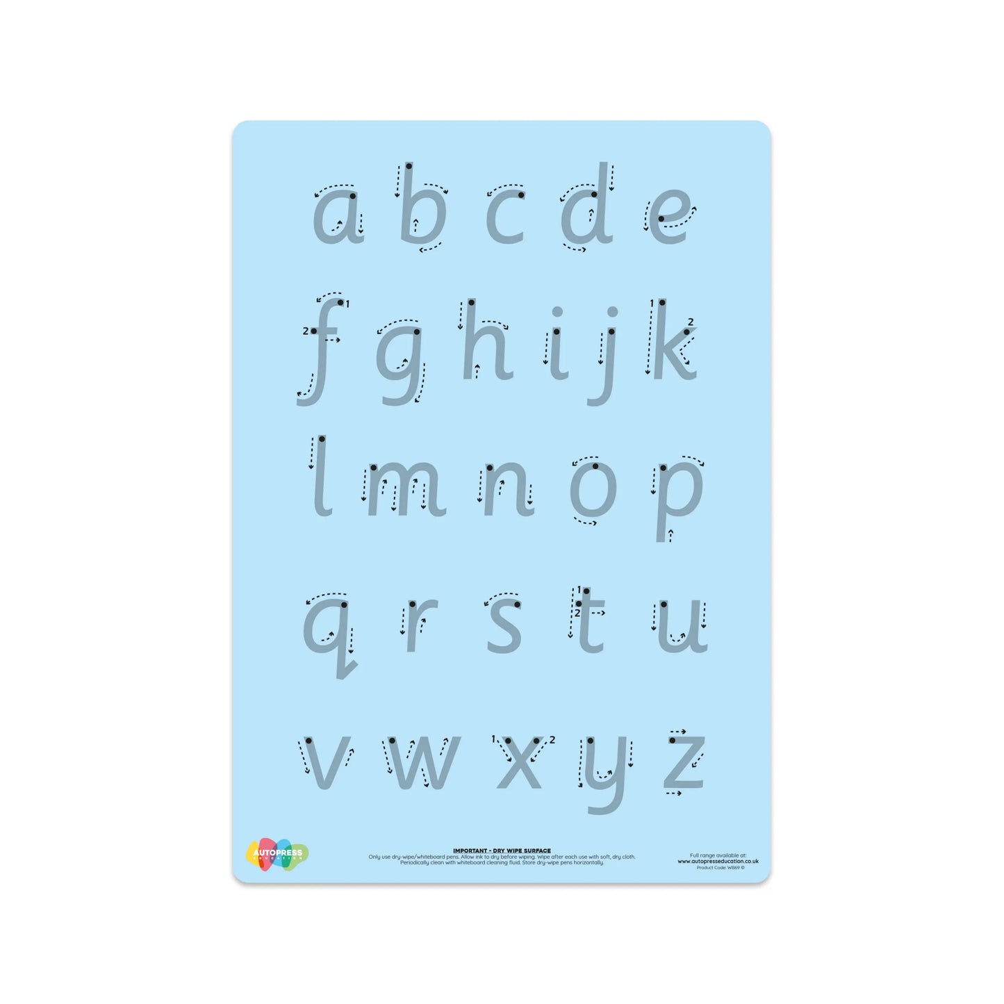 Tinted Letter Formation Mat – Support Visual Learning & Handwriting Skills | The Dyslexia Shop