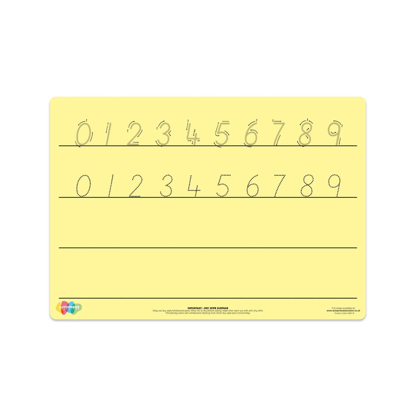 Tinted Number Formation Mat – Enhance Numeracy Skills with Visual Support | The Dyslexia Shop