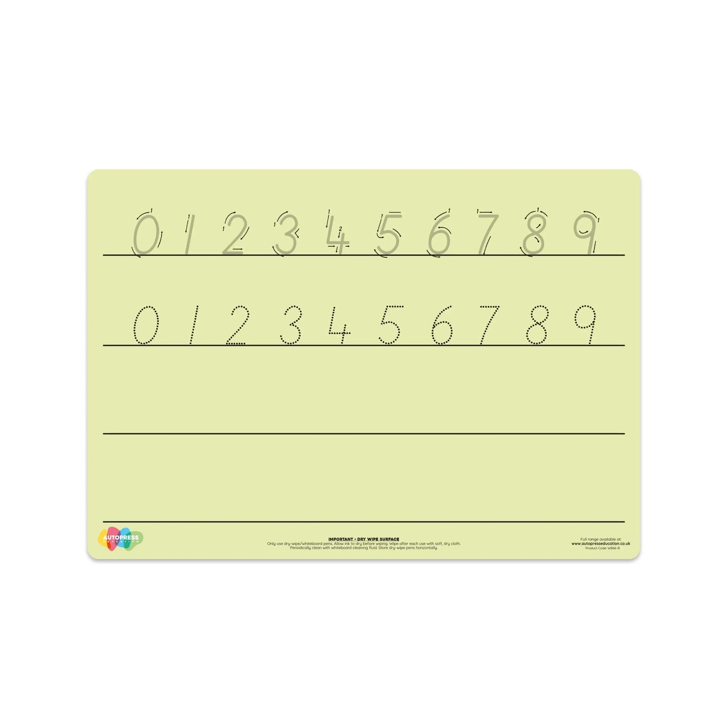 Tinted Number Formation Mat – Enhance Numeracy Skills with Visual Support | The Dyslexia Shop