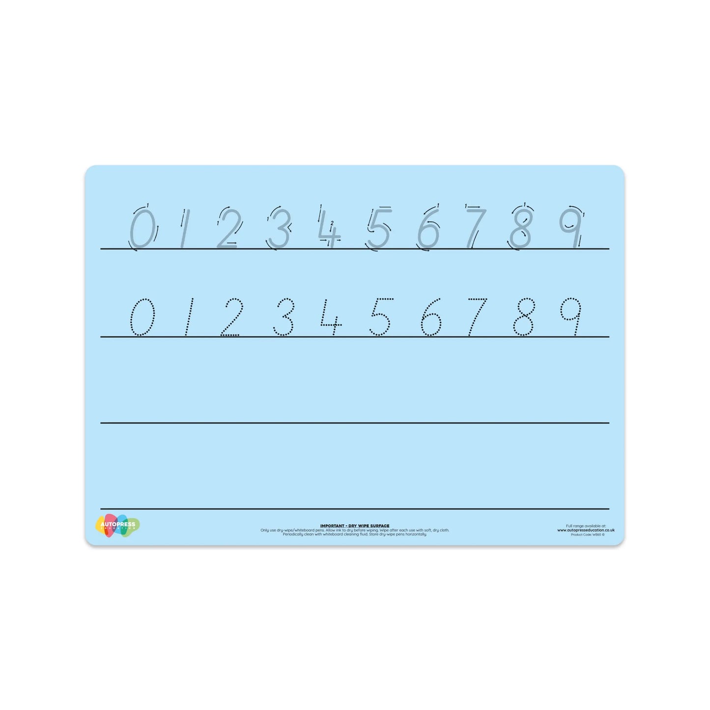 Tinted Number Formation Mat – Enhance Numeracy Skills with Visual Support | The Dyslexia Shop