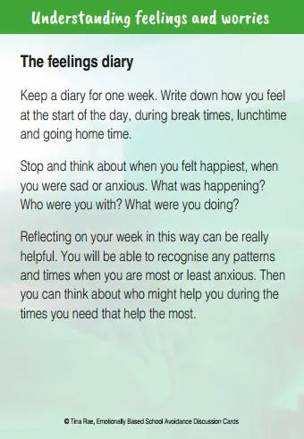 Understanding & Supporting Emotionally Based School Avoidance Discussion Cards | The Dyslexia Shop