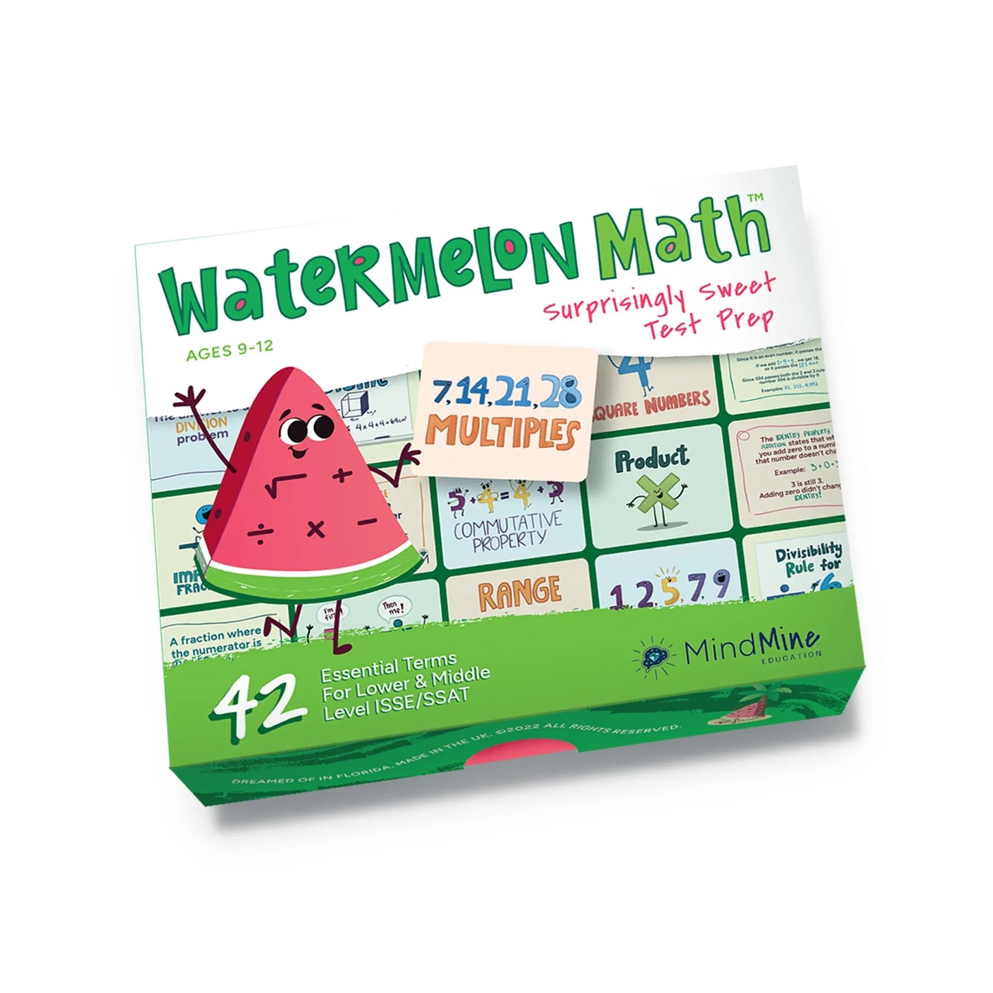 Watermelon Math Cards – 42 Illustrated Flashcards for Key Stage 2 Maths Mastery | The Dyslexia Shop