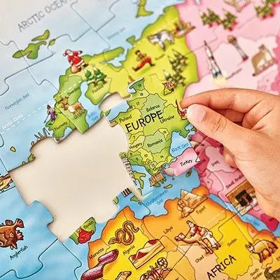 World Map Puzzle & Poster | The Dyslexia Shop