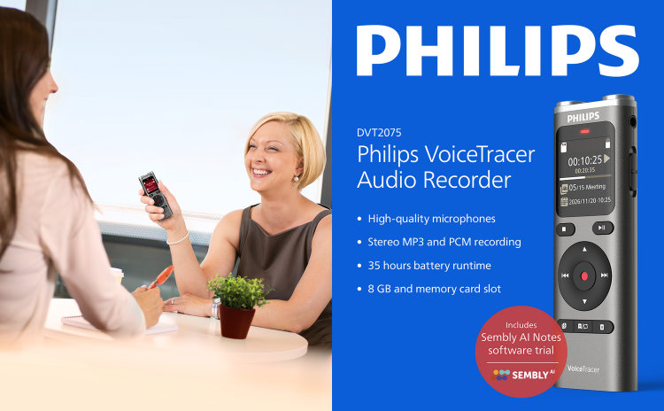 Philips DVT2075 VoiceTracer Audio Recorder