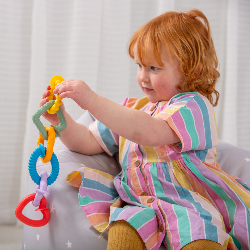 tickit® SiliSoft Pop Loops Rainbow Sensory Toy, 6 Shapes