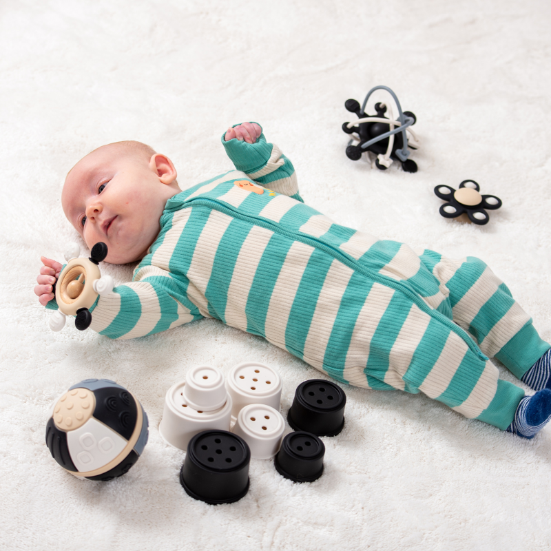 tickit® SiliSoft Curiosity Set (Black & White) – 5-in-1 Baby Sensory and Teething Set