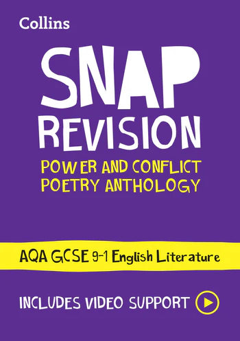 AQA Poetry Anthology Power and Conflict Revision Guide: Ideal for the 2025 and 2026 exams (Collins GCSE Grade 9-1 SNAP Revision)
