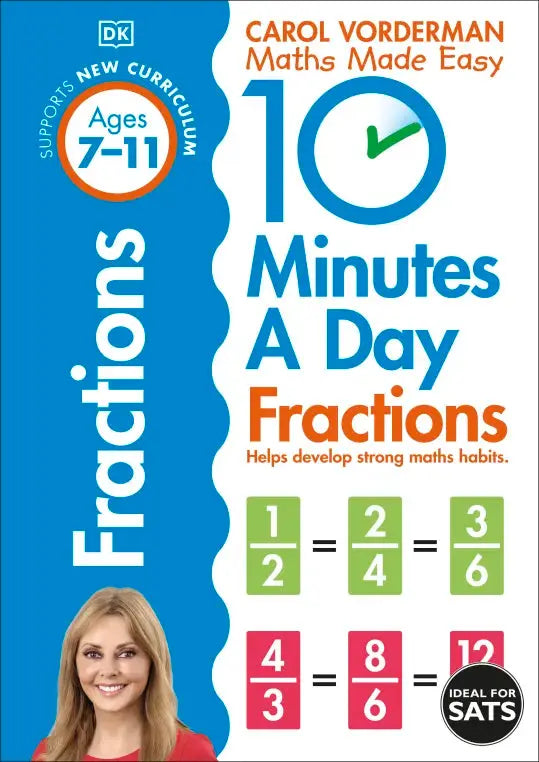 10 Minutes A Day Fractions, Ages 7-11 (Key Stage 2) | The Dyslexia Shop