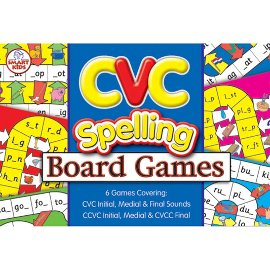 6 CVC-CVCC Spelling Board Games | The Dyslexia Shop