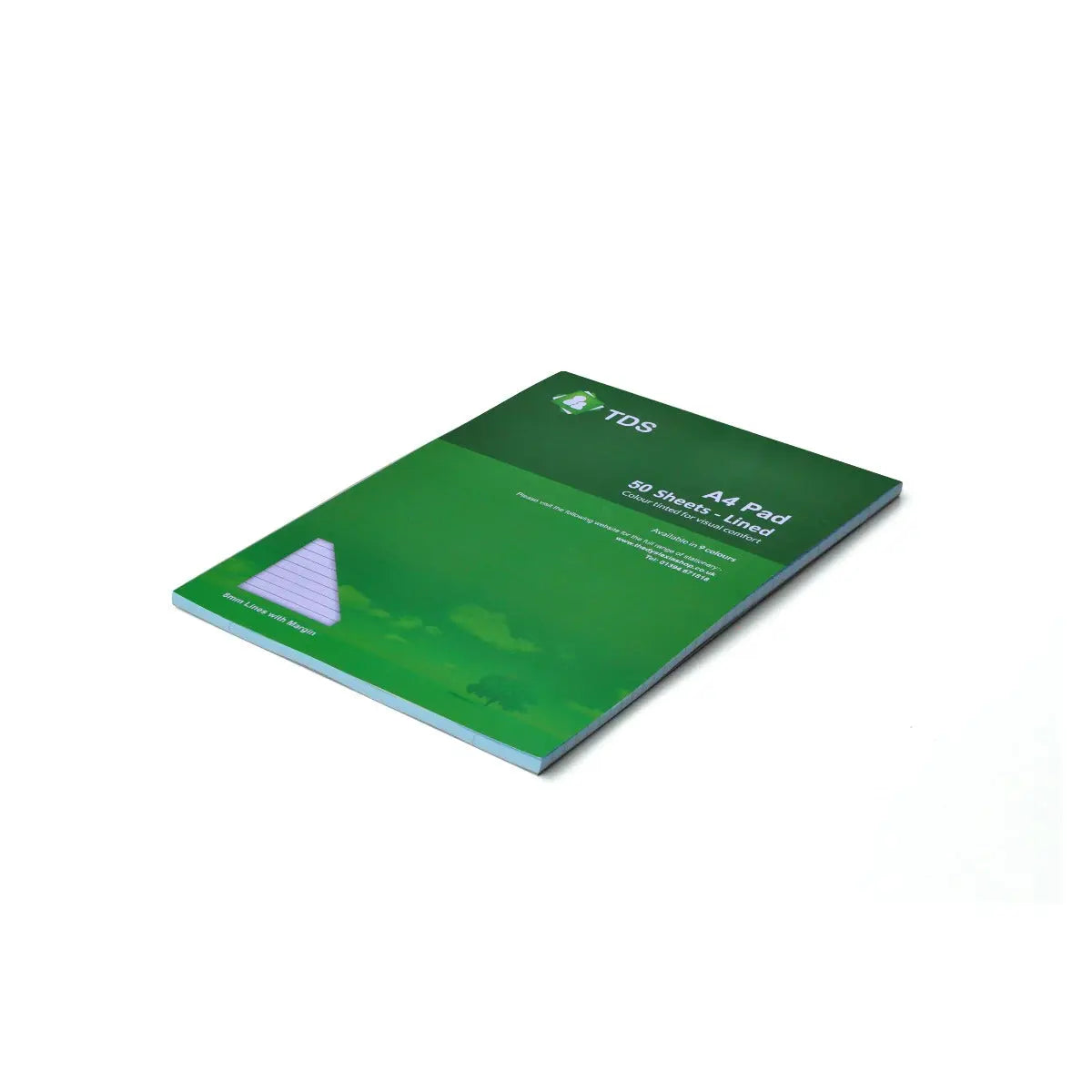 A4 8mm Lined Coloured Paper Refill Pad | The Dyslexia Shop