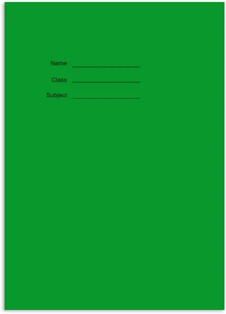 A4 - Project Book - 10mm Lined and Plain on Alternate Page Tinted (Green Cover) | The Dyslexia Shop