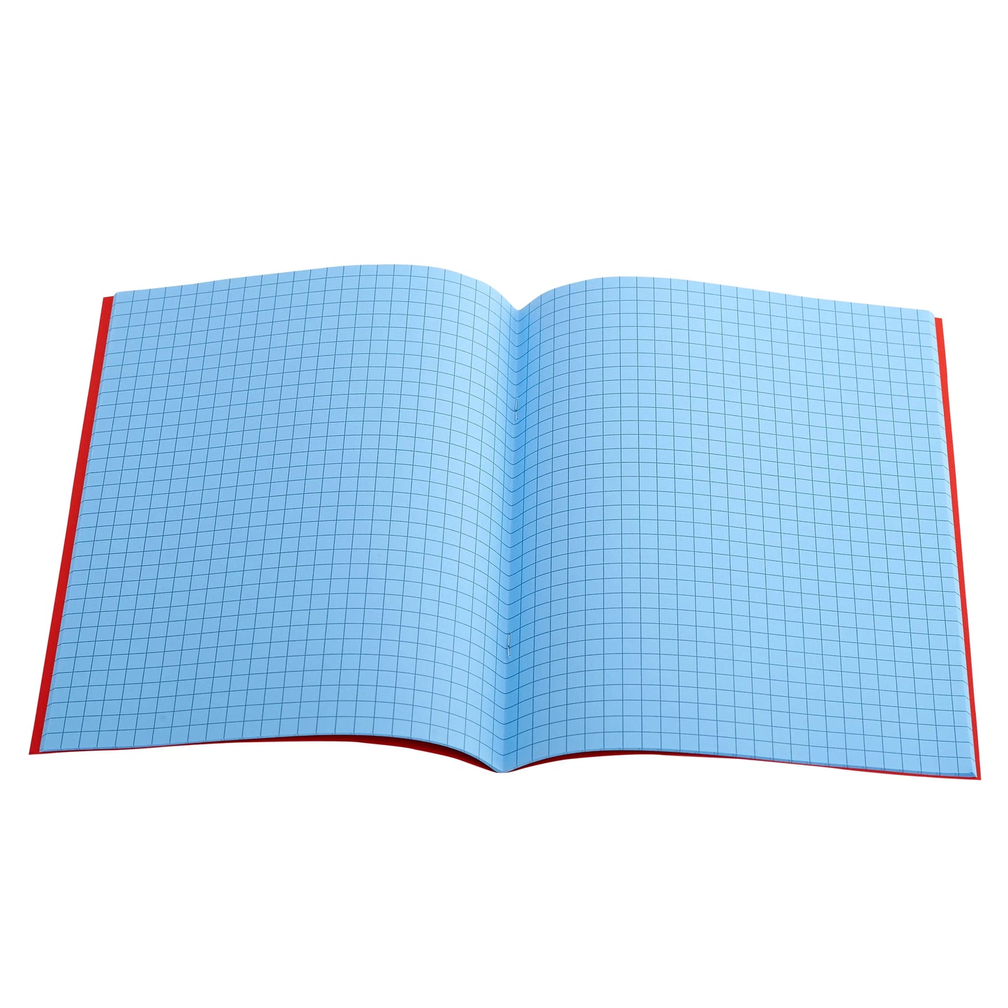 A5 (9" x 7") - 7mm Squared Tinted Paper - Exercise Book (Red Cover) | The Dyslexia Shop