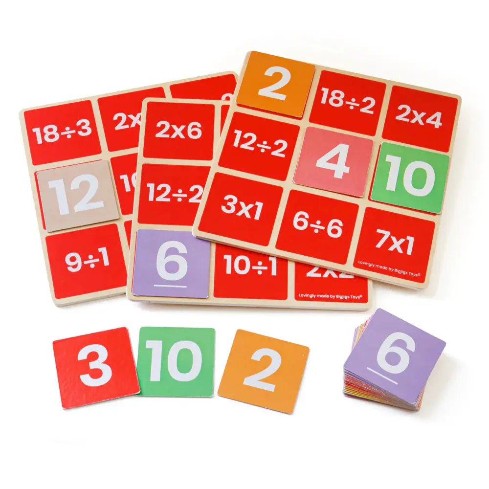 BigJigs Maths Bingo - Multiply & Divide | The Dyslexia Shop