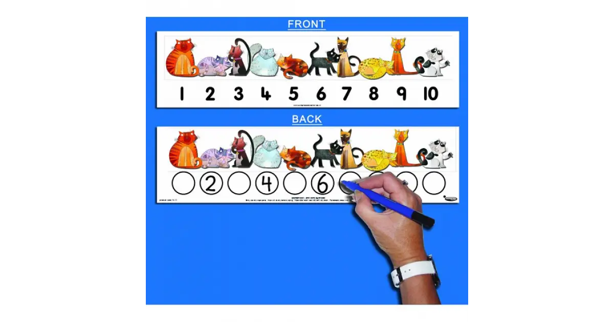 Child's 1-10 CAT Number Track | The Dyslexia Shop