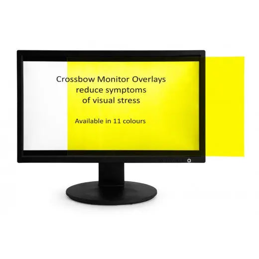 Crossbow Coloured 21.5" Wide-Screen Monitor Overlays | The Dyslexia Shop