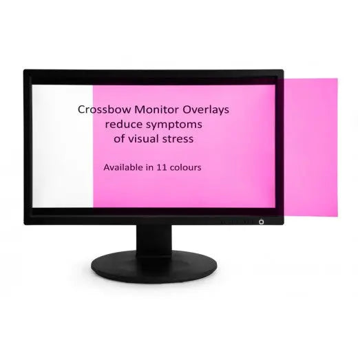 Crossbow Coloured 24" Wide-Screen Monitor Overlays | The Dyslexia Shop
