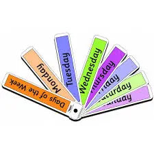 Days of the Week Fan | The Dyslexia Shop