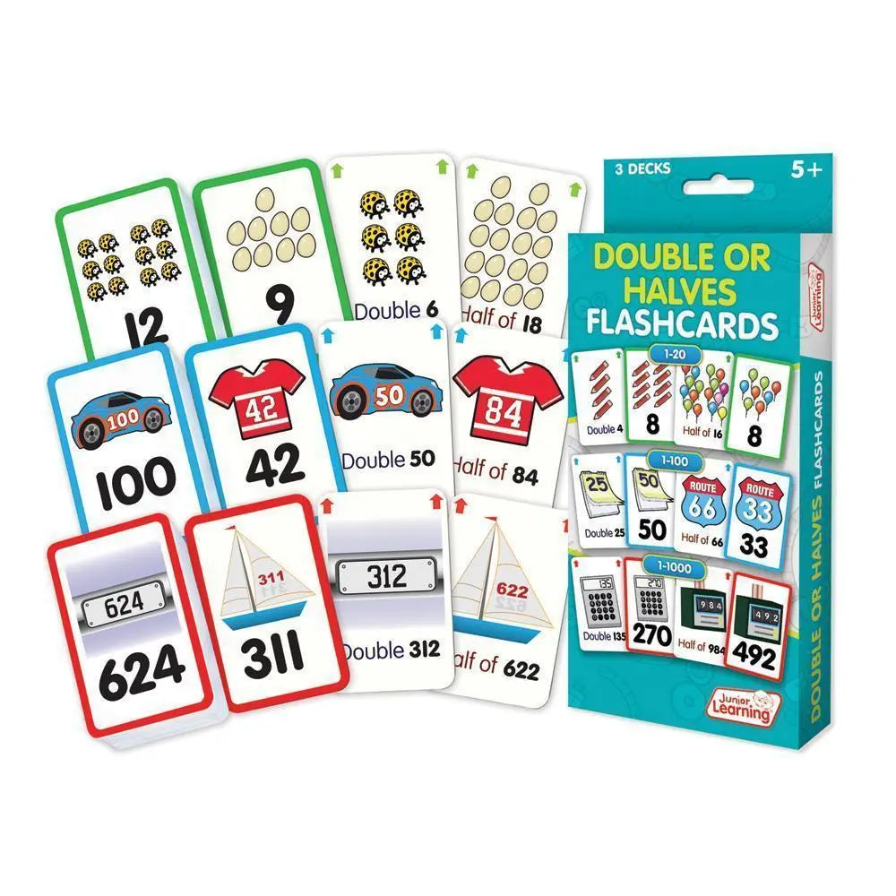 Double or Halves Flashcards | The Dyslexia Shop