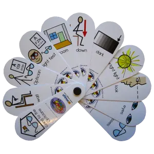 Going to the Opticians Symbol Fan | The Dyslexia Shop