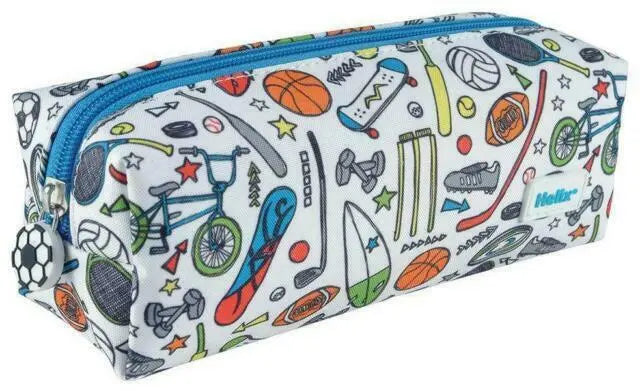 Helix Pencil Case Rectangular Sports | The Dyslexia Shop
