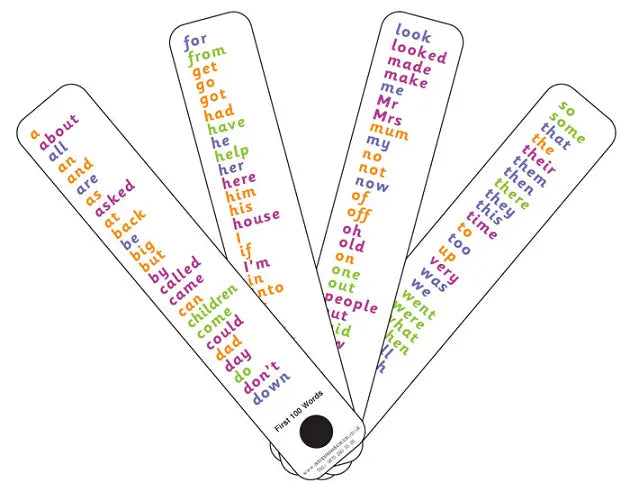 High Frequency Word Fan (Phase 2-5) | The Dyslexia Shop