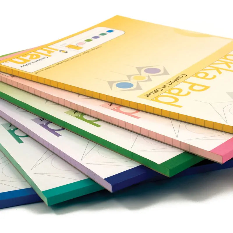 Irlen Coloured A4 Pad - Pack of 5 One of Each Colour | The Dyslexia Shop