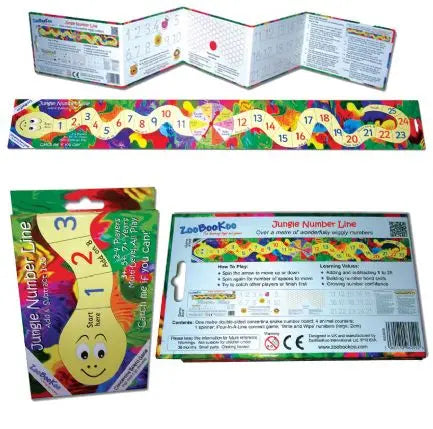 Jungle Number Line - Concertina Board Game | The Dyslexia Shop