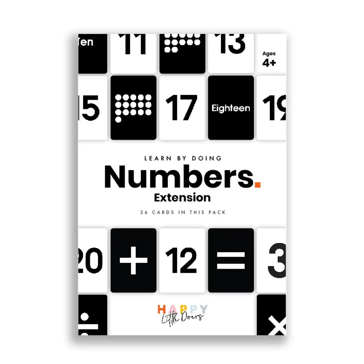 Learn Numbers Flashcards - Extension Pack - Happy Little Doers | The Dyslexia Shop