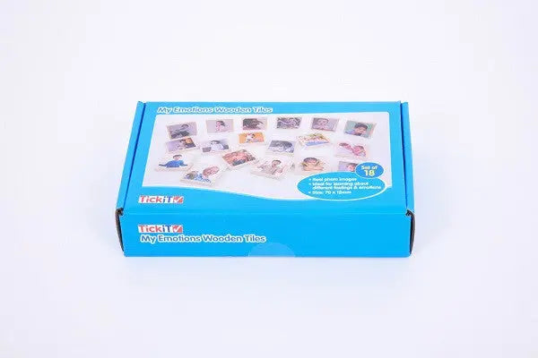 My Emotions Wooden Tiles - Pack Of 18 - Commotion | The Dyslexia Shop