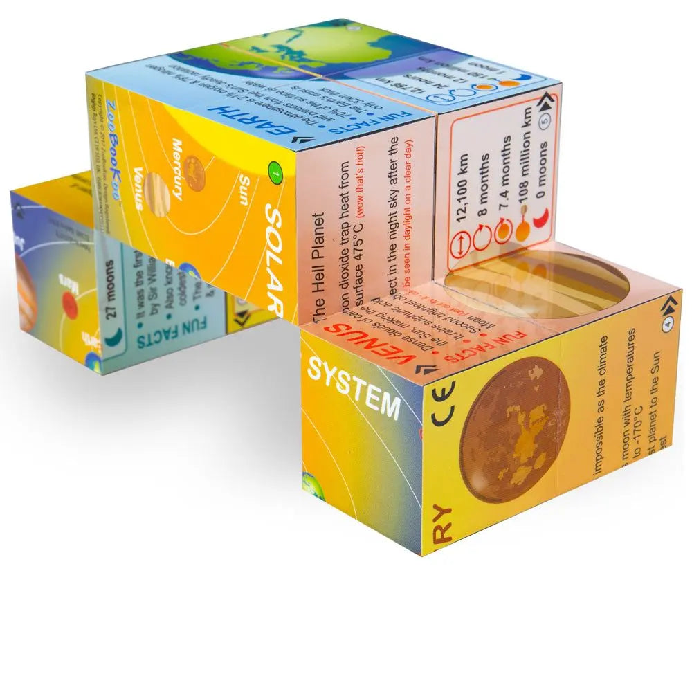 Planets Solar System Statistics Cubebook | The Dyslexia Shop