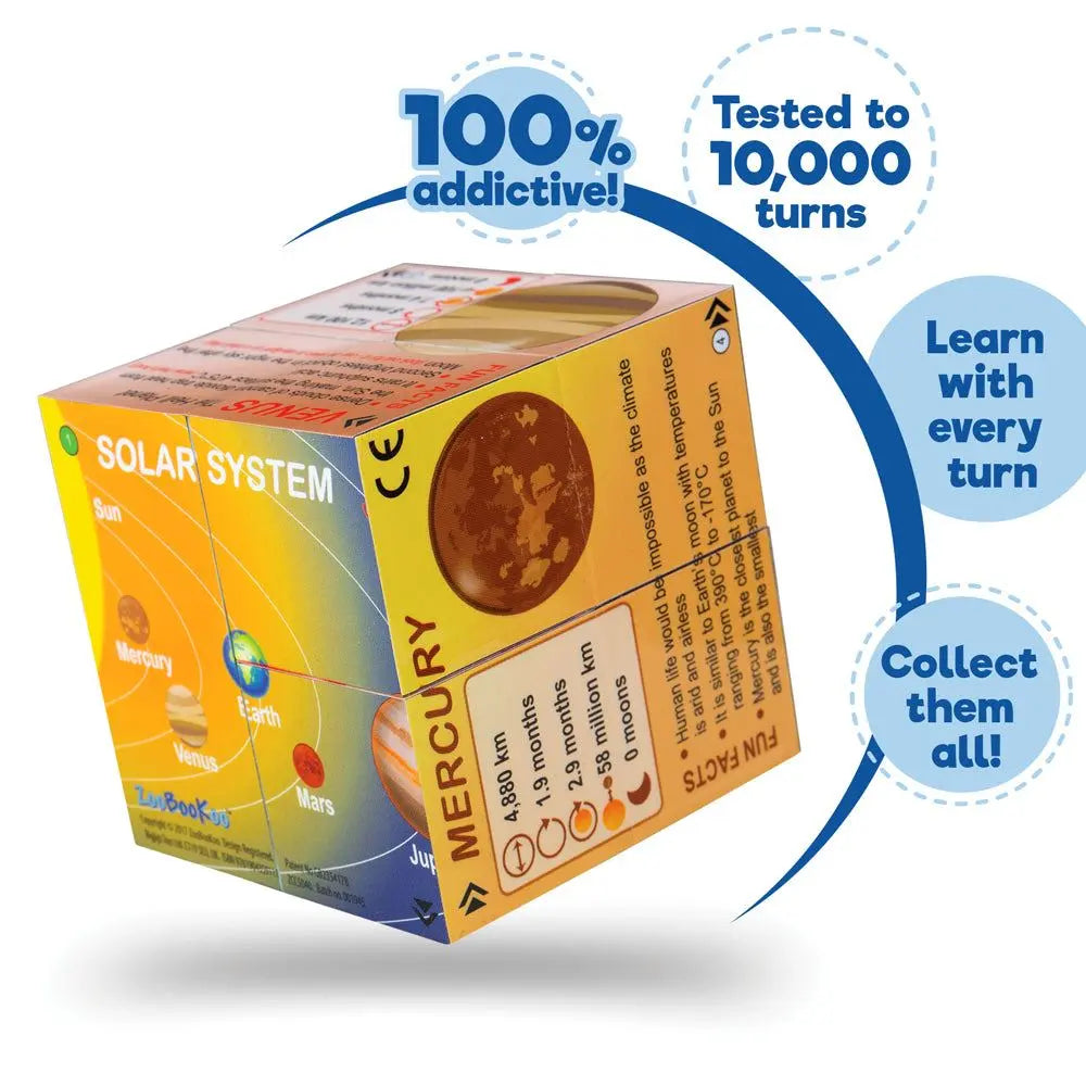 Planets Solar System Statistics Cubebook | The Dyslexia Shop
