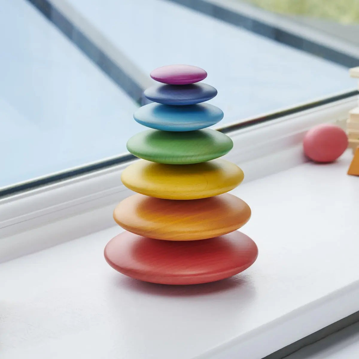 Rainbow Wooden Buttons | The Dyslexia Shop