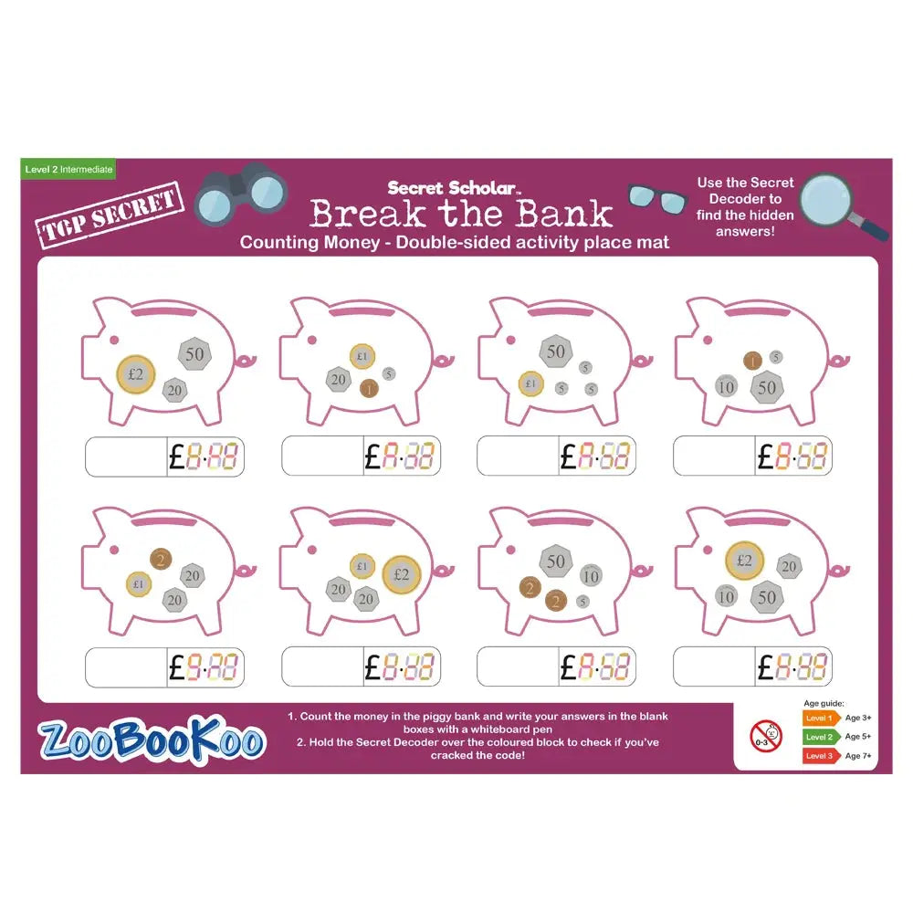 Secret Scholar - Break the Bank (Lvl 2) | The Dyslexia Shop