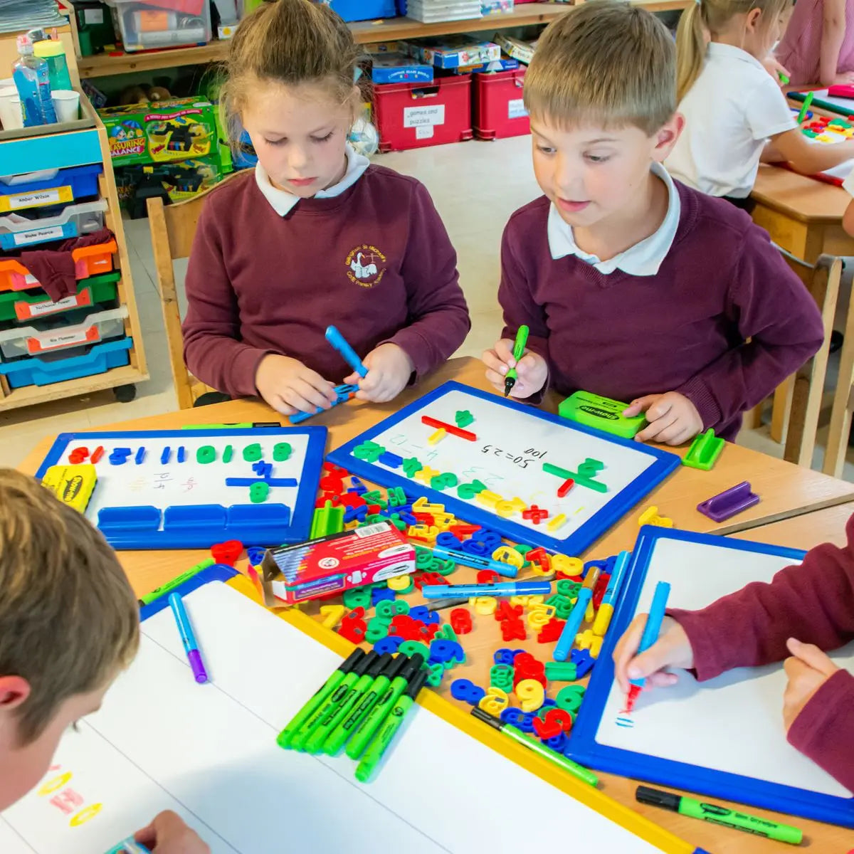 Show-me Gridded/Plain Magnetic Framed Whiteboards | The Dyslexia Shop