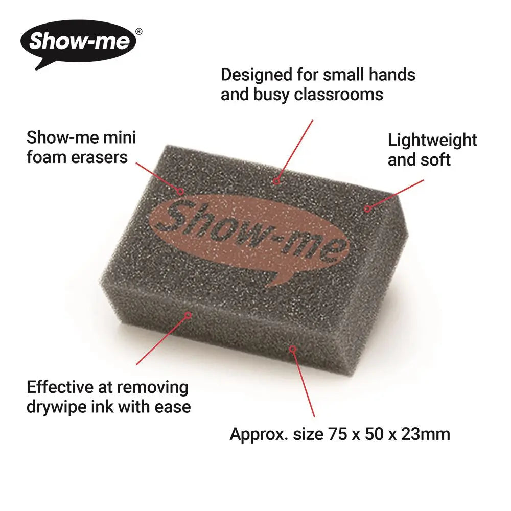 Show-me Mini Foam Erasers - Pack of 35 | The Dyslexia Shop