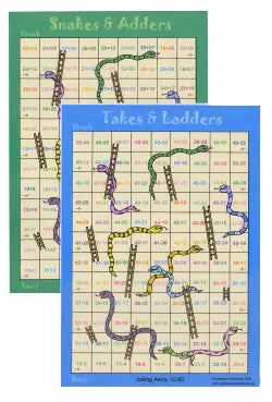 Snakes & Adders - Takes & Ladders (10-50) | The Dyslexia Shop