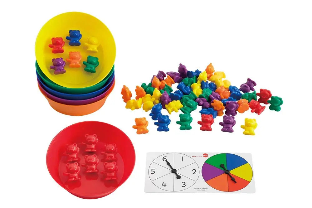 Sorting Bears With Matching Bowls Pack Of 6 - Commotion | The Dyslexia Shop