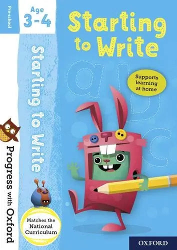 Starting to Write: Age 3–4 (Progress with Oxford) | The Dyslexia Shop