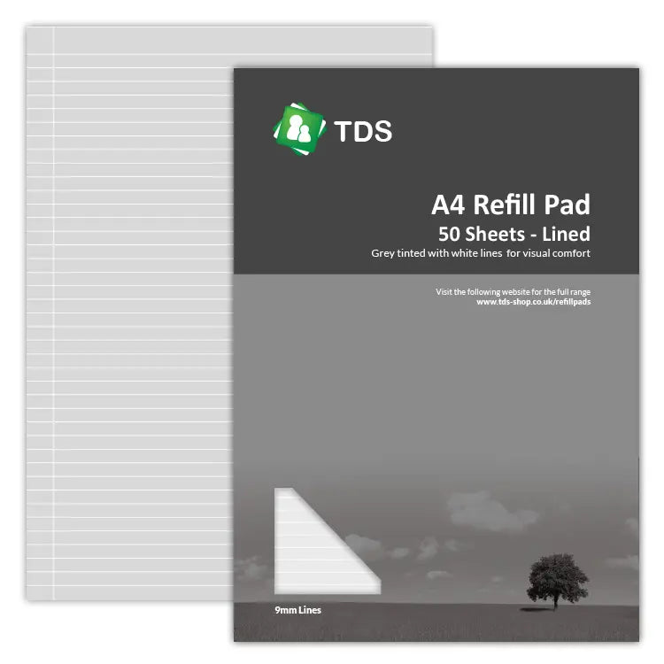 White Lined A4 Pad | The Dyslexia Shop