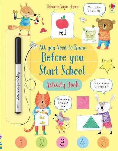 Wipe-Clean All You Need to Know Before You Start School Activity Book | The Dyslexia Shop