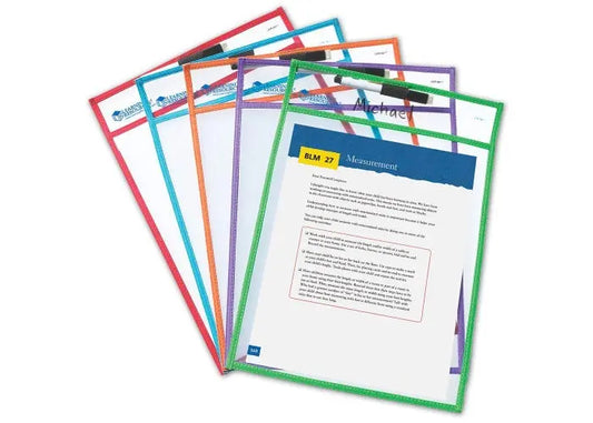 Wipe-Clean Pockets (Set of 5) | The Dyslexia Shop